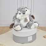 Jucarie moale din plus - Iepurasul Marius, 30 cm, gri