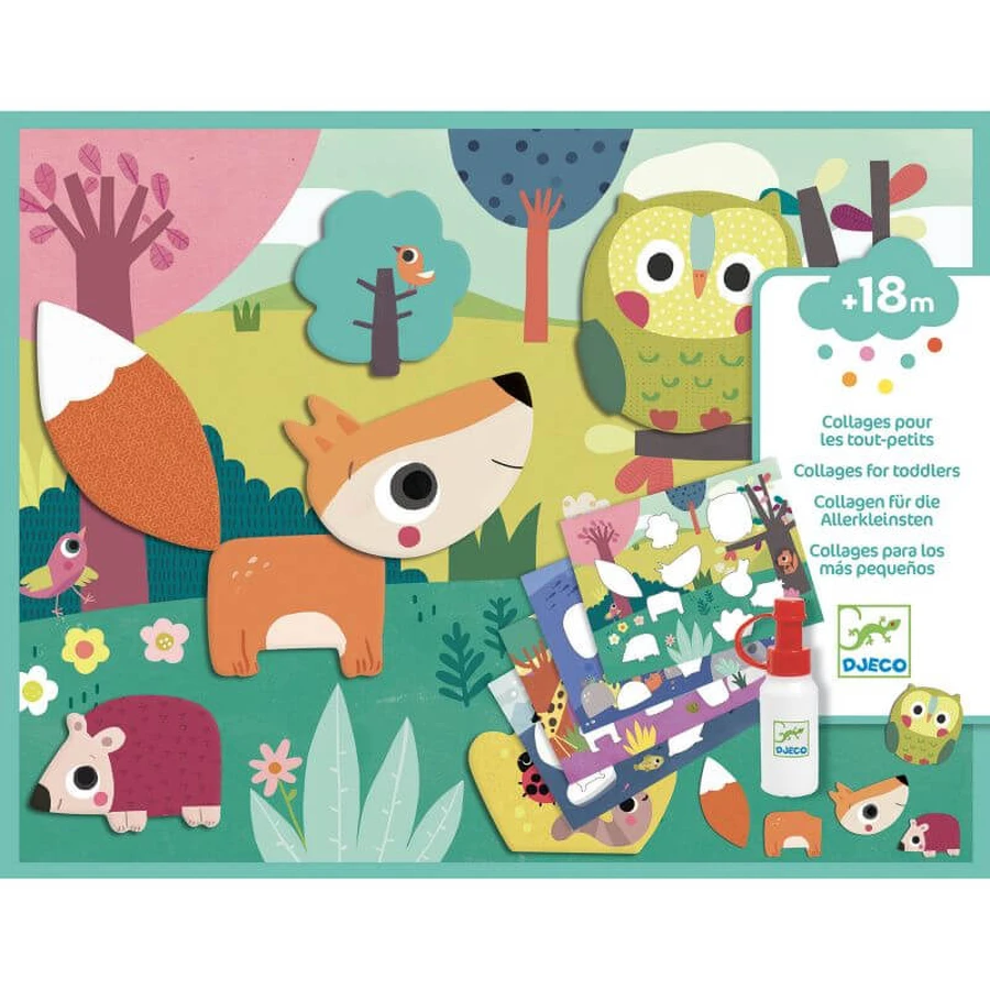 Collages Djeco - premiers fonds d'écran d'animaux
