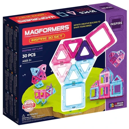 Magnetic building set - Magformers Inspire, 30 pieces