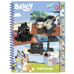 Set da colorare e raschiare creativamente, Bluey, Totum