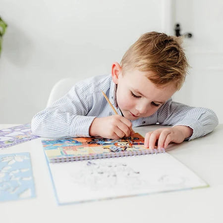 Set da colorare e raschiare creativamente, Bluey, Totum