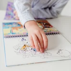 Set da colorare e raschiare creativamente, Bluey, Totum