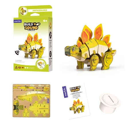 3D Sound Puzzle - Stegosaurus, Build 'n' Sound