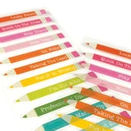 Abtibilduri vinil transparent Stickiville Lucky Pencils