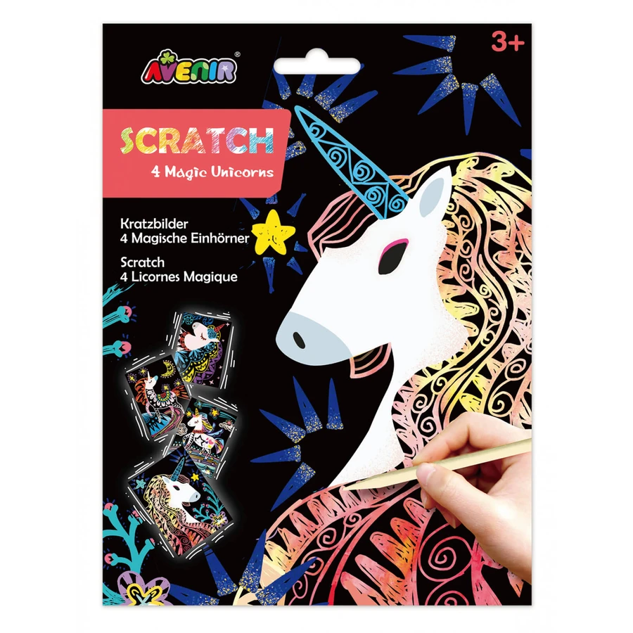 Set da barba - 4 magici unicorni