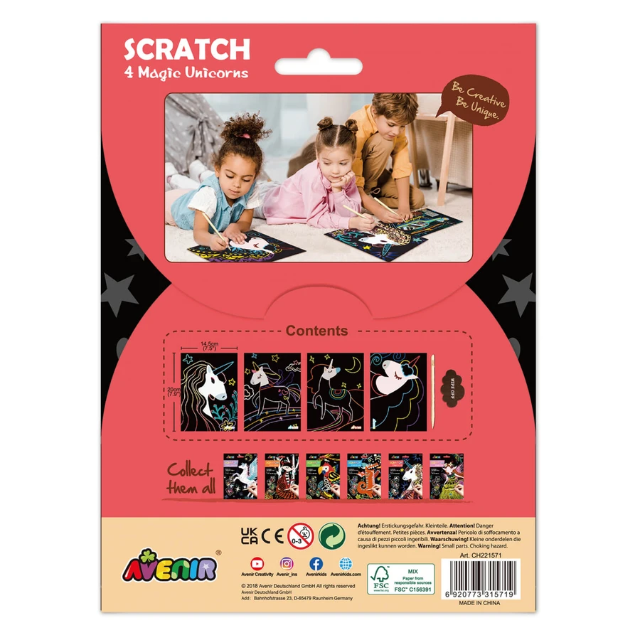 Set da barba - 4 magici unicorni