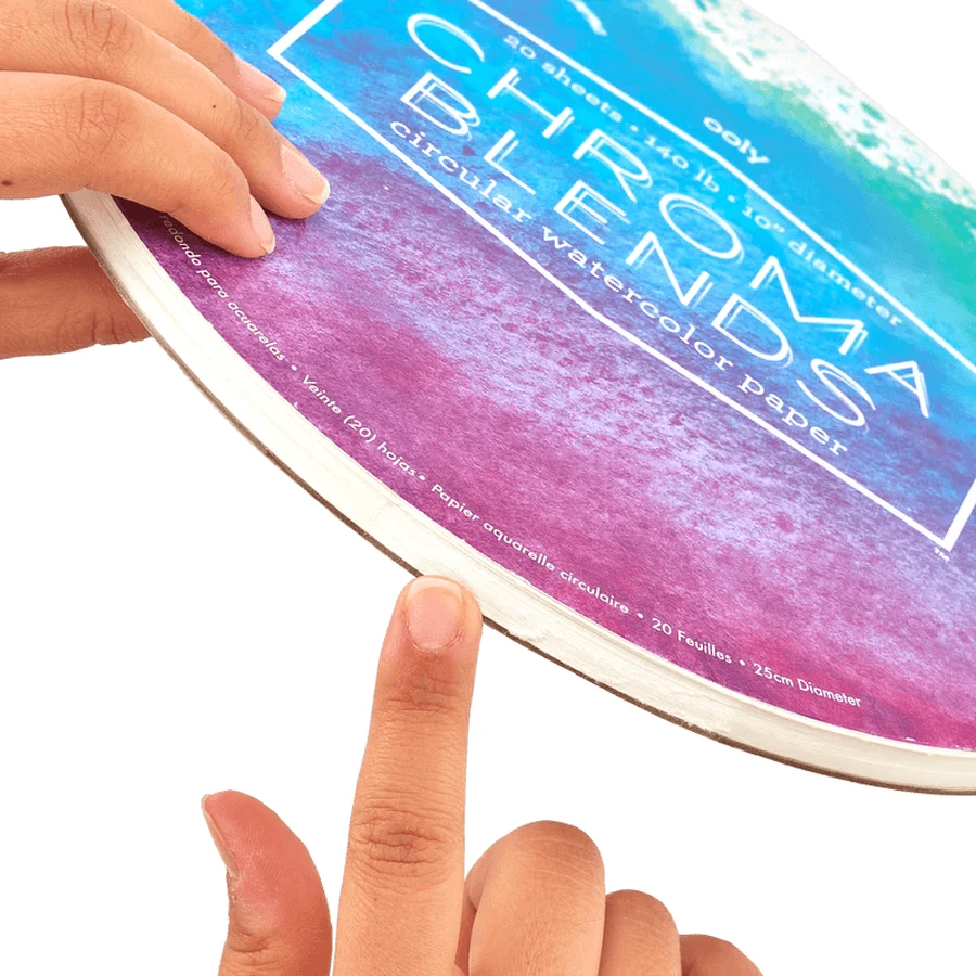 Bloc de dessin circulaire Aquarelle Chroma Chroma Blends