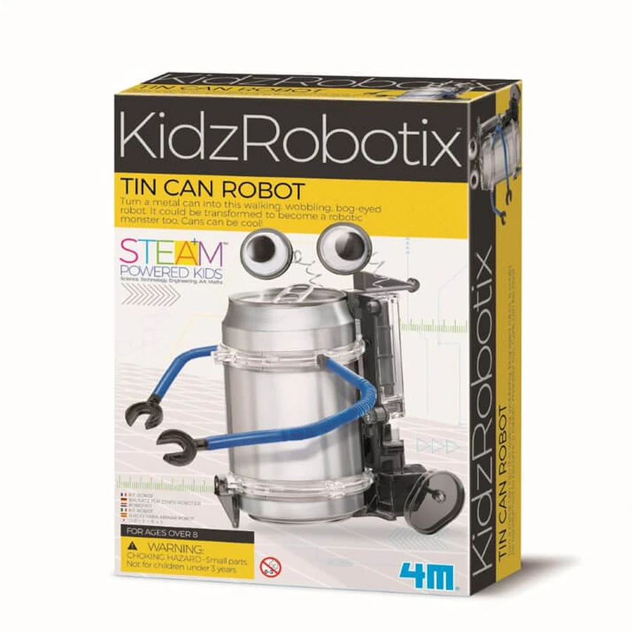 Kit de construcción de robots - Tin Can Robot, Kidz Robotix