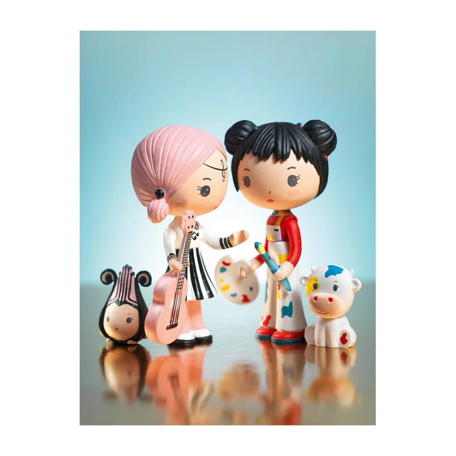 Tiny Tiny Barbouille & Gribs actiefiguurtje, Djeco