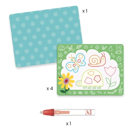 Djeco water painting set, First drawings