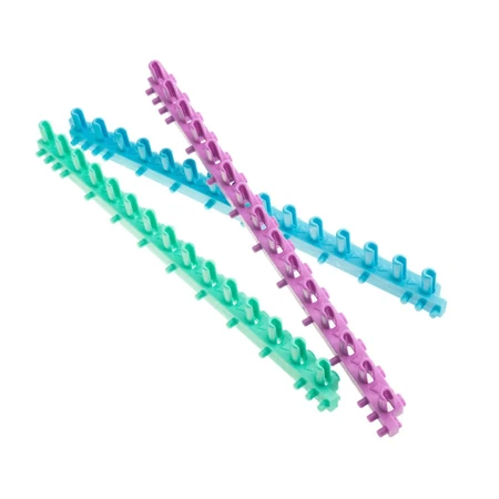 Creative set with colorful elastic bands for bracelets, Elasticolor