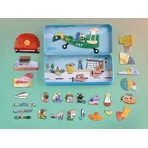 Magnetisches Puzzle in Metallbox, Zuordnungs- und Zuordnungsspiel - Flugzeuge