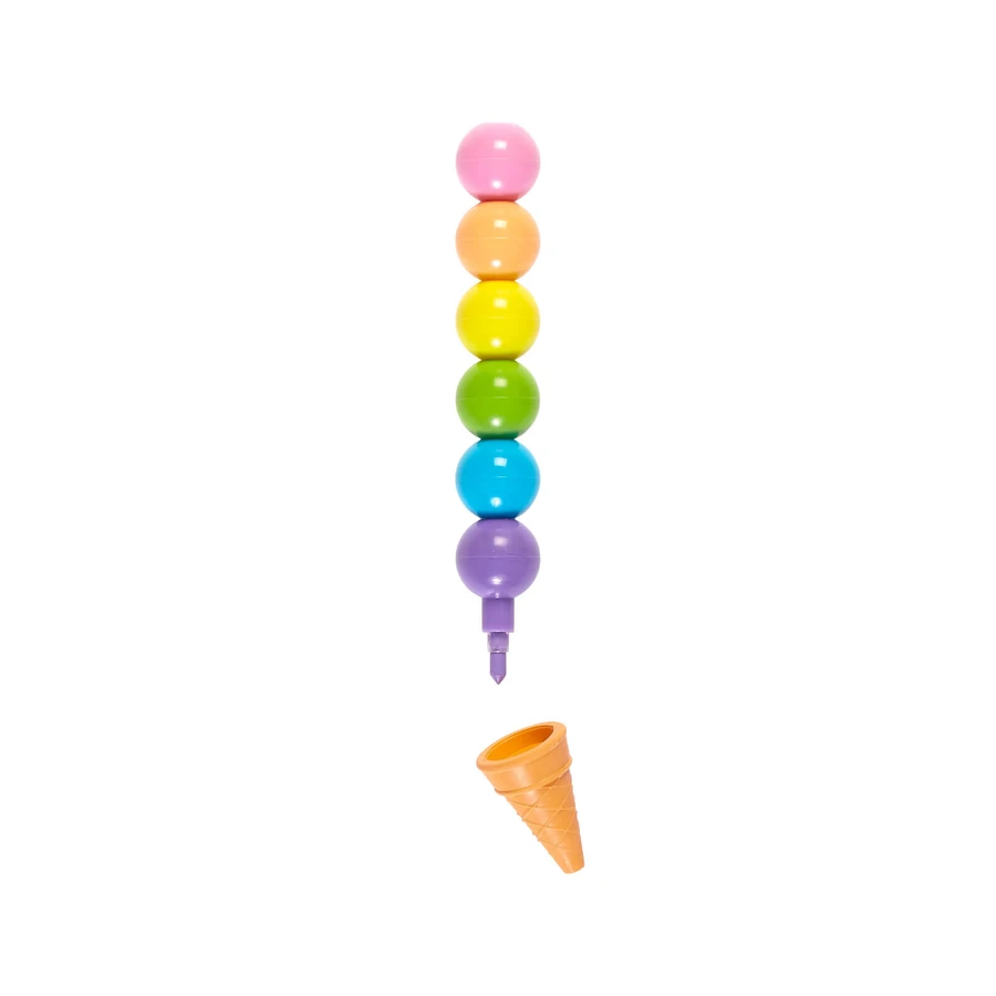 Rainbow Scoops kleurpotloden en geparfumeerde gum