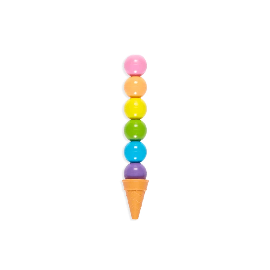 Rainbow Scoops kleurpotloden en geparfumeerde gum