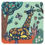 Djeco creative scratching set, Big animals for little ones