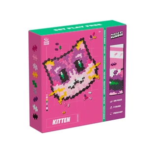 Plus-Plus Zahlenpuzzle, 500 Teile, Kätzchen