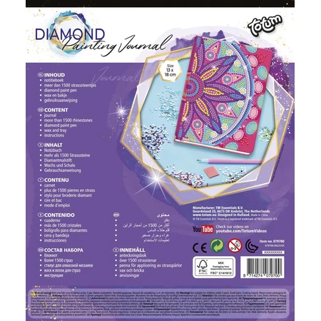 Set DIY Jurnalul meu cu floare mandala si diamante