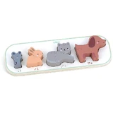 Holzpuzzle - 1,2,3,4 Tiere - Vilac