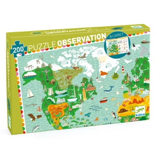 Puzzle d'observation Djeco autour du monde