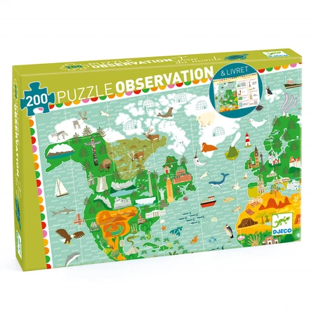 Puzzle d'observation Djeco autour du monde