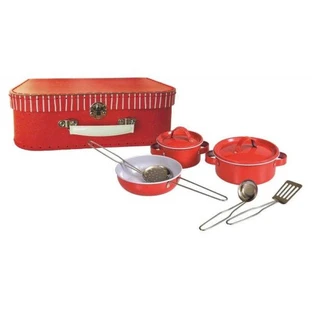 Set of red metal vases, Egmont