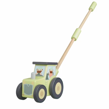 Jouet à pousser le tracteur, Orange Tree Toys