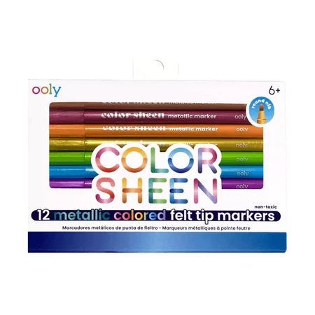 Metallic Gekleurde Carioci-Kleur Glans set van 12