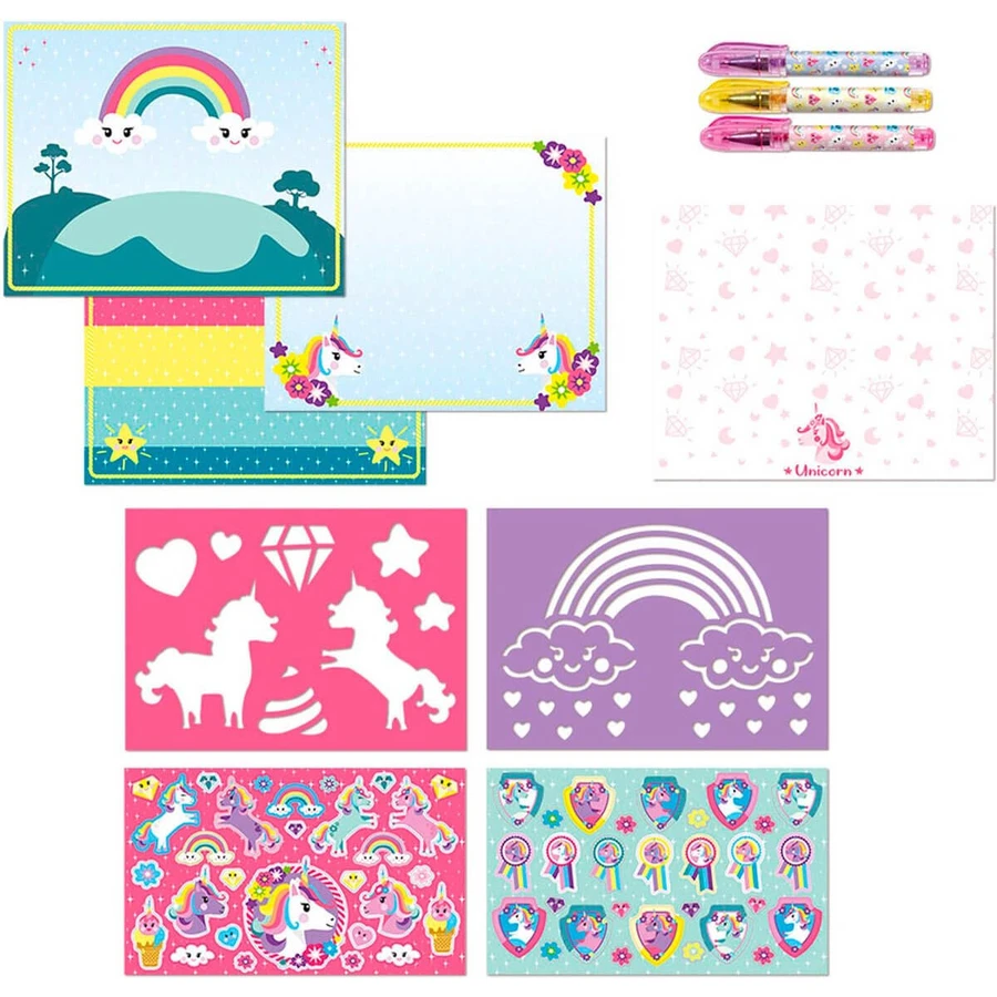 Carte cu activitati creative cu unicorni