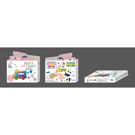 Crayones de bloques interconectables - Autobús escolar, Haku Yoka