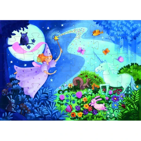 Puzzel Djeco Fee en de eenhoorn
