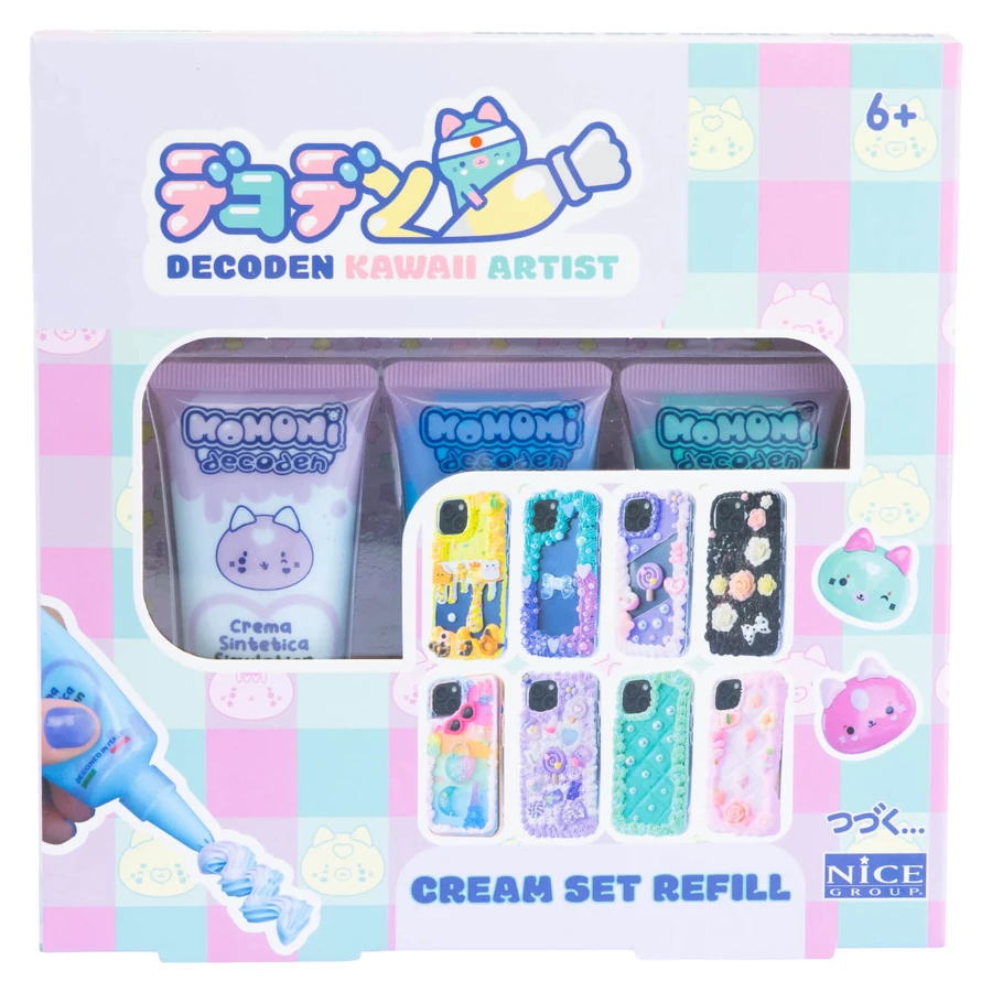 Decoden Paste Reservoir Kit - 3 tubos de colores para decoración kawaii DIY