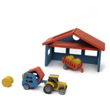 Jeu de construction Ferme avec tracteur Nathan, jouets Croc