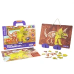 Educational magnetic game - Triceraptors