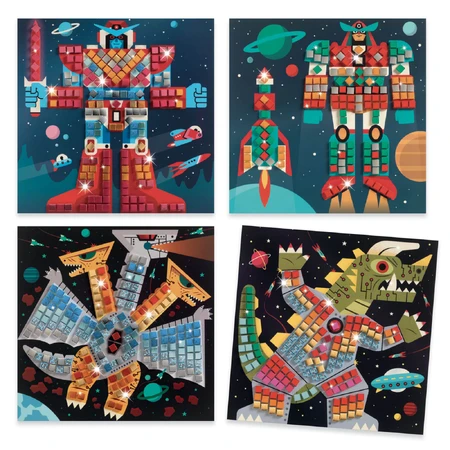 Mosaico Djeco, Nello spazio