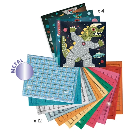 Mosaico Djeco, Nello spazio