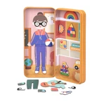 Magnetic puzzle in metal box, matching and association game - Educators