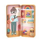 Magnetic puzzle in metal box, matching and association game - Educators