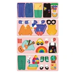 Magnetic puzzle in metal box, matching and association game - Educators
