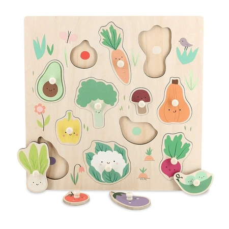 Wooden jigsaw - Garden vegetables