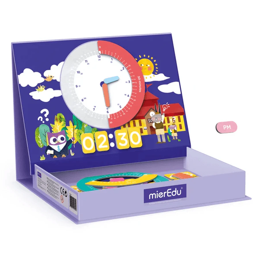 Educational magnetic game - Learn the Clock
