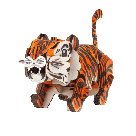 3D geluidspuzzel - Tijger, bouw 'n' geluid
