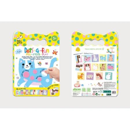 Set creativ Dezlipeste-Lipeste-Joaca-te, Dots4Fun - Animale de ferma