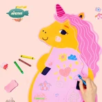 Lavagna magnetica da parete - Unicorno