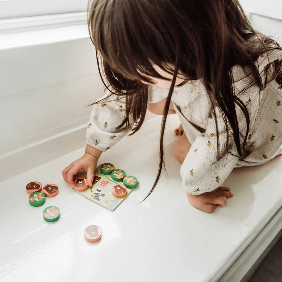 Tic-Tac-Toe-Spiel aus Holz, Orange Tree Toys