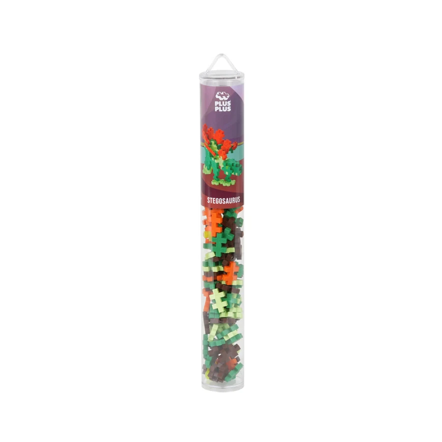 Set di costruzioni Plus-Plus, tubo 100 pezzi, Stegosauro