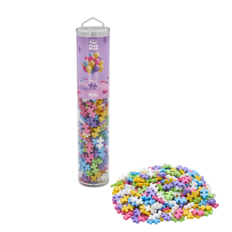 Jeu de construction Plus-Plus, tube de 240 pièces, Pastel Mix