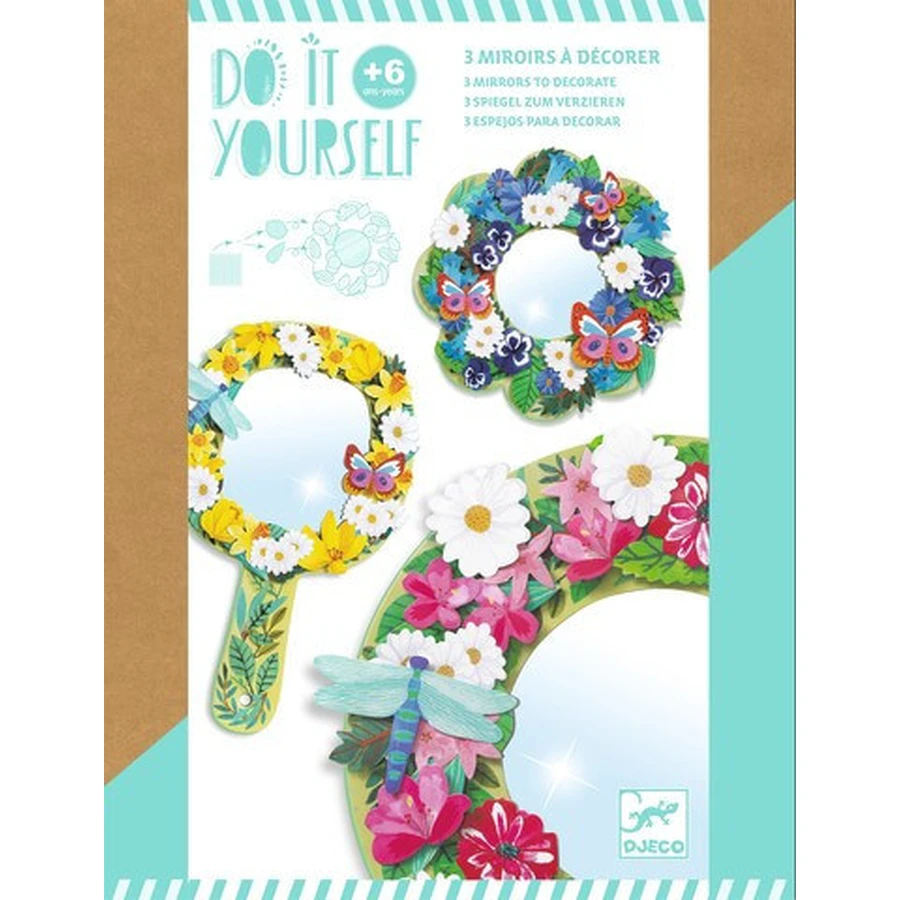 DIY Djeco set, mirrors in bloom