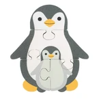Pinguin-Puzzle aus Holz, Orange Tree Toys