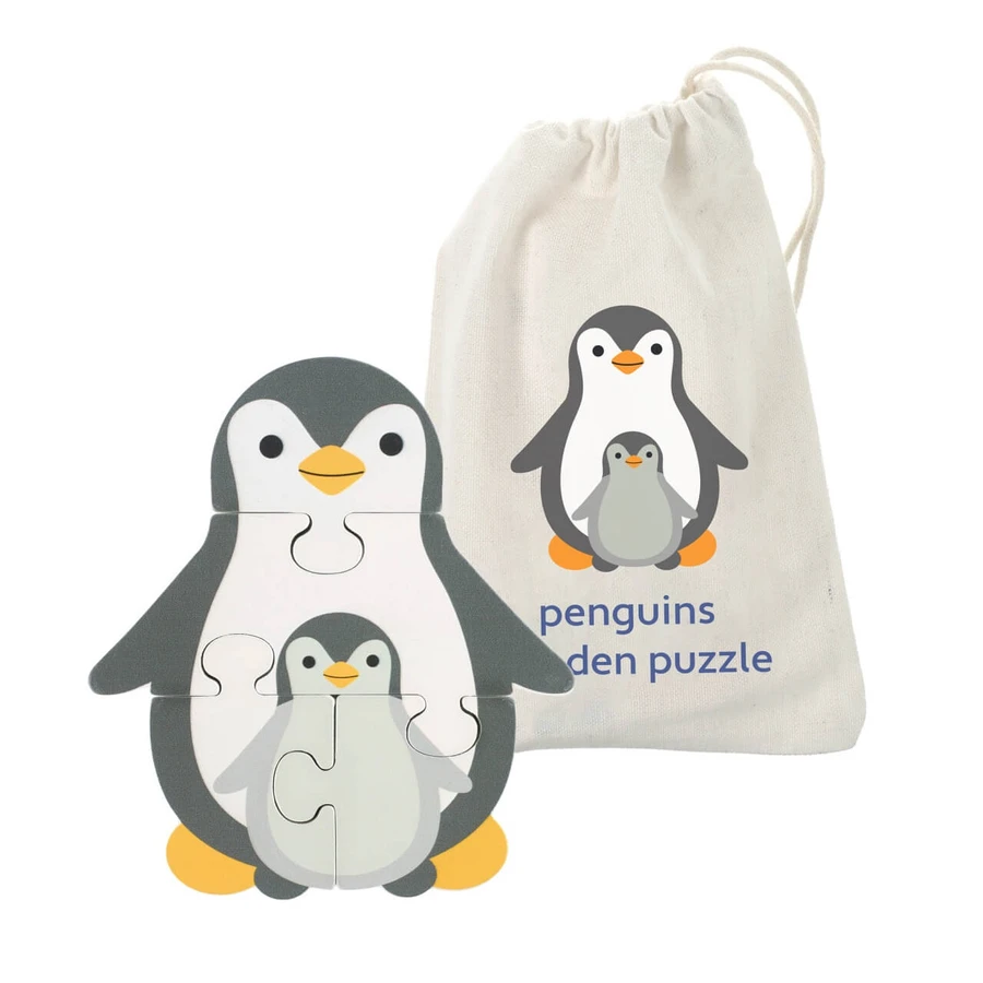 Pinguin-Puzzle aus Holz, Orange Tree Toys