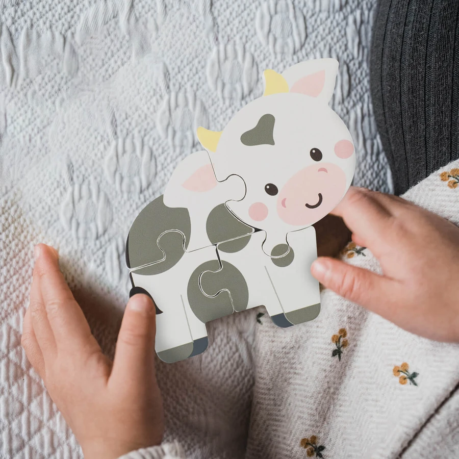 Wooden cow puzzle, Orange Tree Toys